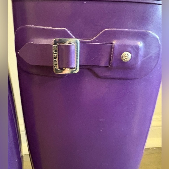 Hunter Tall Rain Boots Purple Gloss – Size 9 EUC - Picture 6 of 10